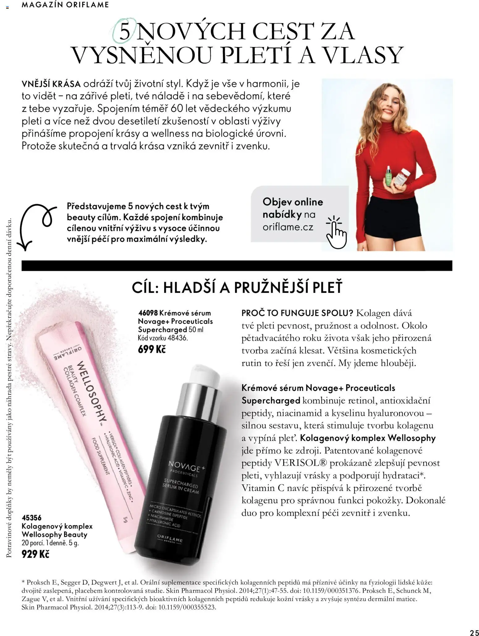 Oriflame katalog Novage+ Proceuticals od 30.09.2026 | Strana: 25 | Produkty: Vitamin c, Sérum, Kolagen