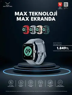 01 Temmuz 2026 tarihinden itibaren geçerli olan Vestel kataloğu önizlemesi | Sayfa: 3 | Ürünler: Akıllı saat, Su, Saat
