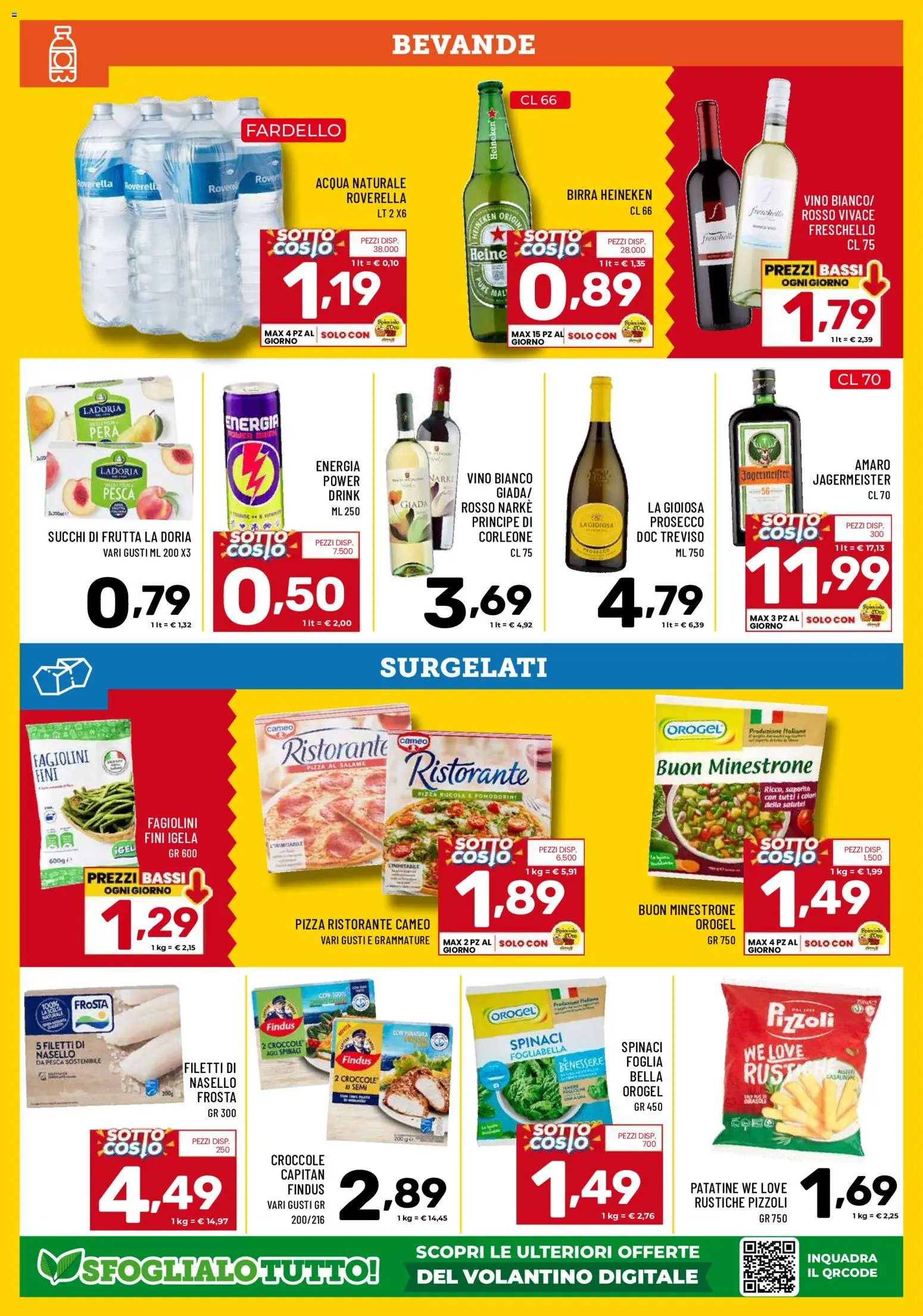 Volantino Il Centesimo del 23/10/2026 | Pagina: 10 | Prodotti: Salame, Bevande, Jägermeister, Vino bianco
