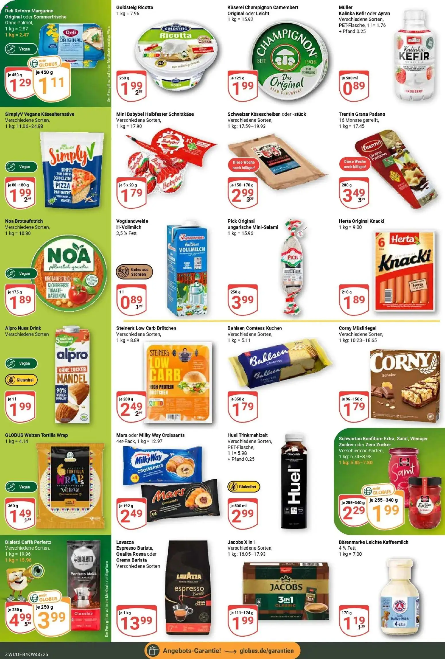 Globus Prospekt Zwickau (ab 26.10.2026) » Angebote online | Seite: 14 | Produkte: Kefir, Mars, Camembert, Babybel