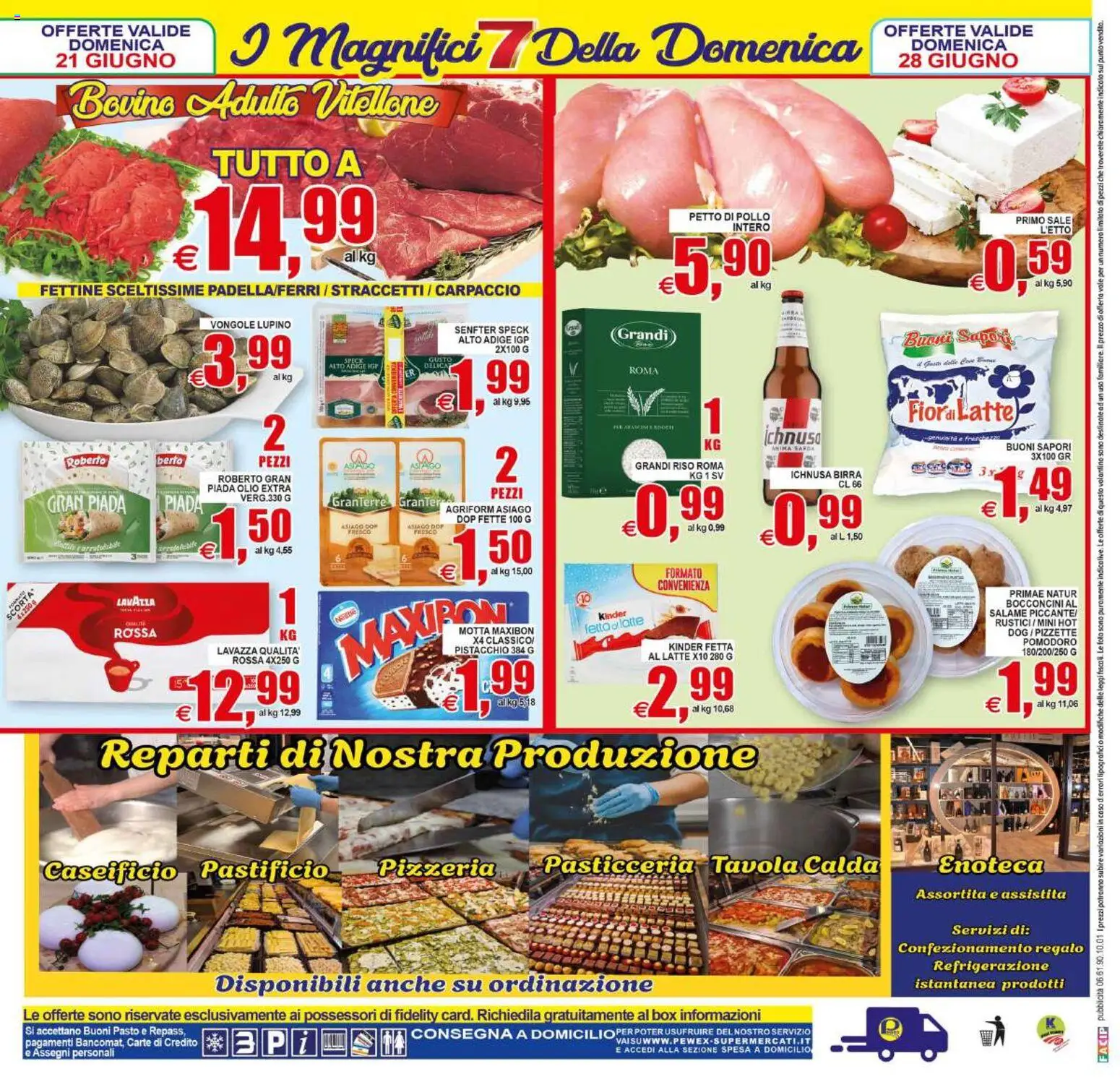 Volantino Pewex del 19/06/2026 | Pagina: 28 | Prodotti: Speck, Salame, Latte, Rustici