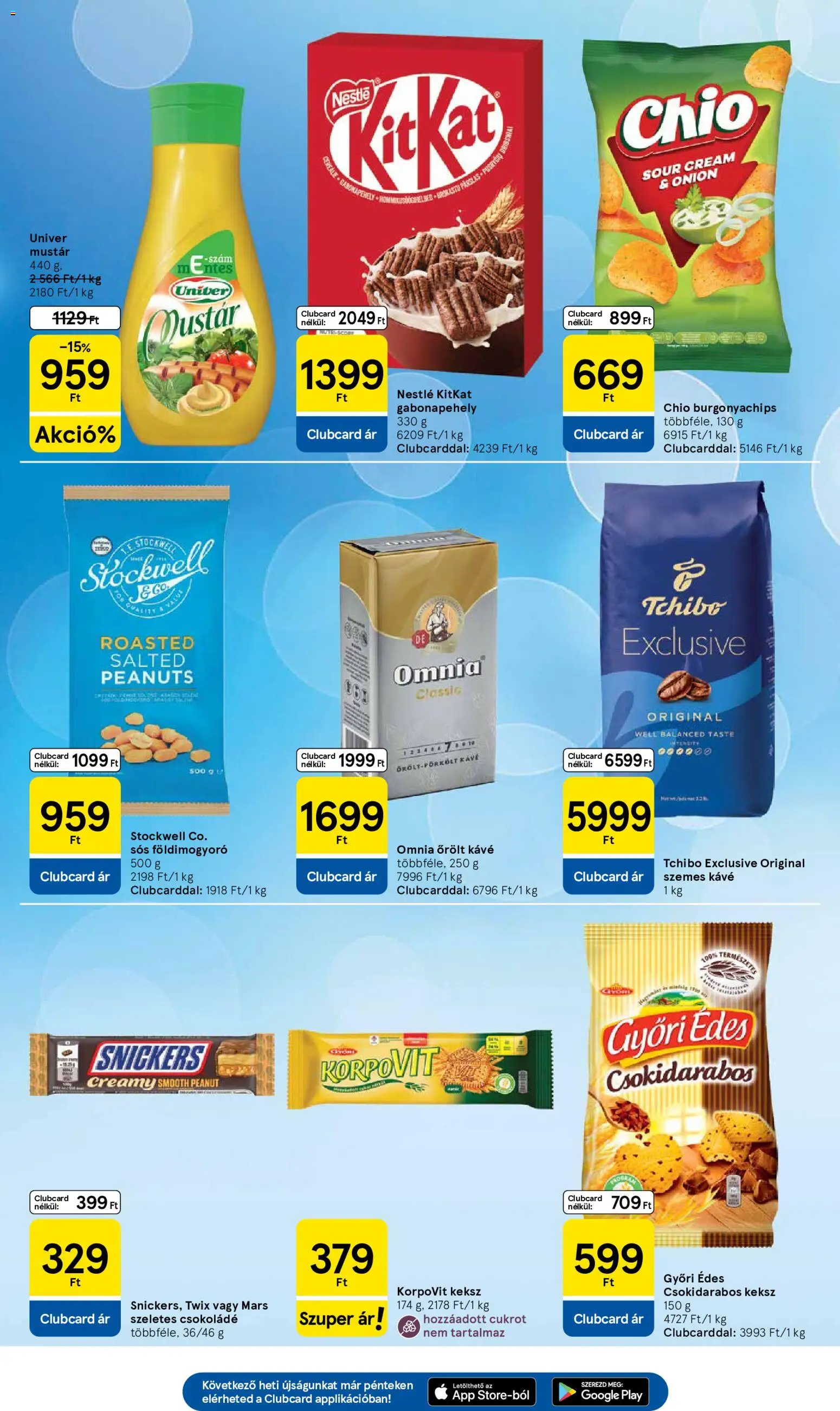Tesco akciós ujság - amely érvényes a következő dátumtól: 2026.08.27. | Oldal: 5 | Termékek: Mars, Burgonyachips, Omnia, Őrölt kávé