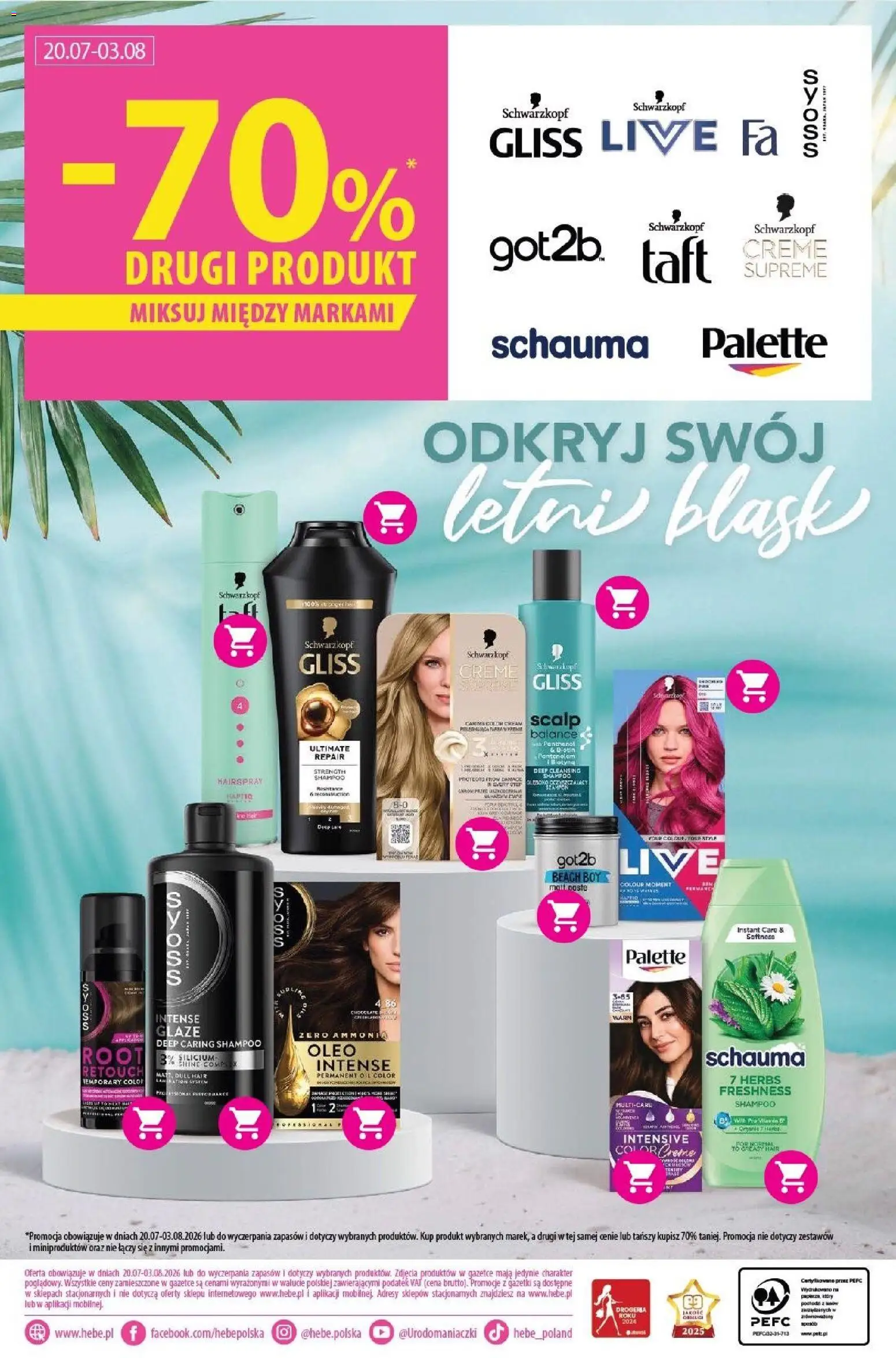 Hebe gazetka od 20.07.2026 | Strona: 18 | Produkty: Drogeria