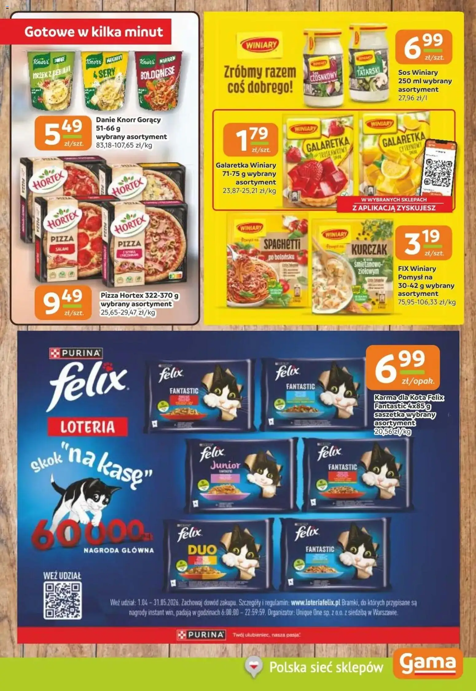 Gama gazetka od 07.05.2026 | Strona: 9 | Produkty: Galaretka, Salami, Pizza, Sos