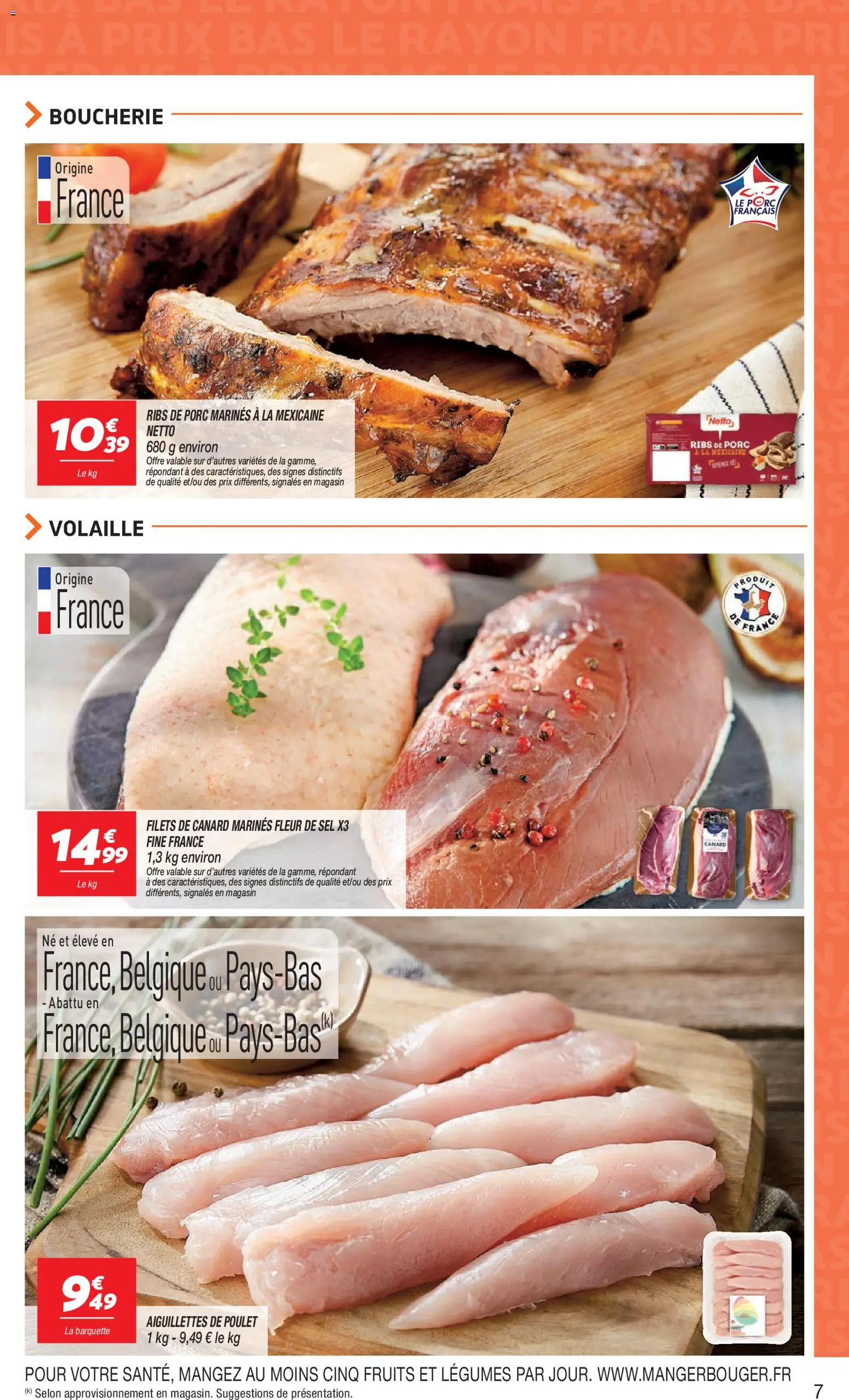 {H1} | Page: 7 | Produits: Volaille, Sel, Ribs, Porc