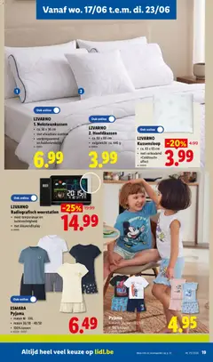 Lidl Folder week 25 - Voorbeeld van een folder van Lidl, geldig van 15.06.2026 | Pagina: 19 | Producten: Weerstation, Pyjama