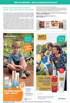Modifast High Protein Riegel Schokolade Mandel, Modifast High Protein Riegel Schokolade Mandel ist der ideale Begleiter für alle, die auf eine ausgewogene Ernährung, hochwertige Nährstoffe und einen genussvollen Moment der Selfcare legen. Mit 13 g Protein pro Riegel, reich an Ballaststoffen und nur 2.3 g Zucker liefert der Riegel eine nährstoffreiche Unterstützung für aktive Menschen, bewusste Geniesser und alle, die ihren Körper in Balance halten möchten. ab 04.06.2026 gültig | Seite: 3 | Produkte: Schokolade, Zucker, Creme