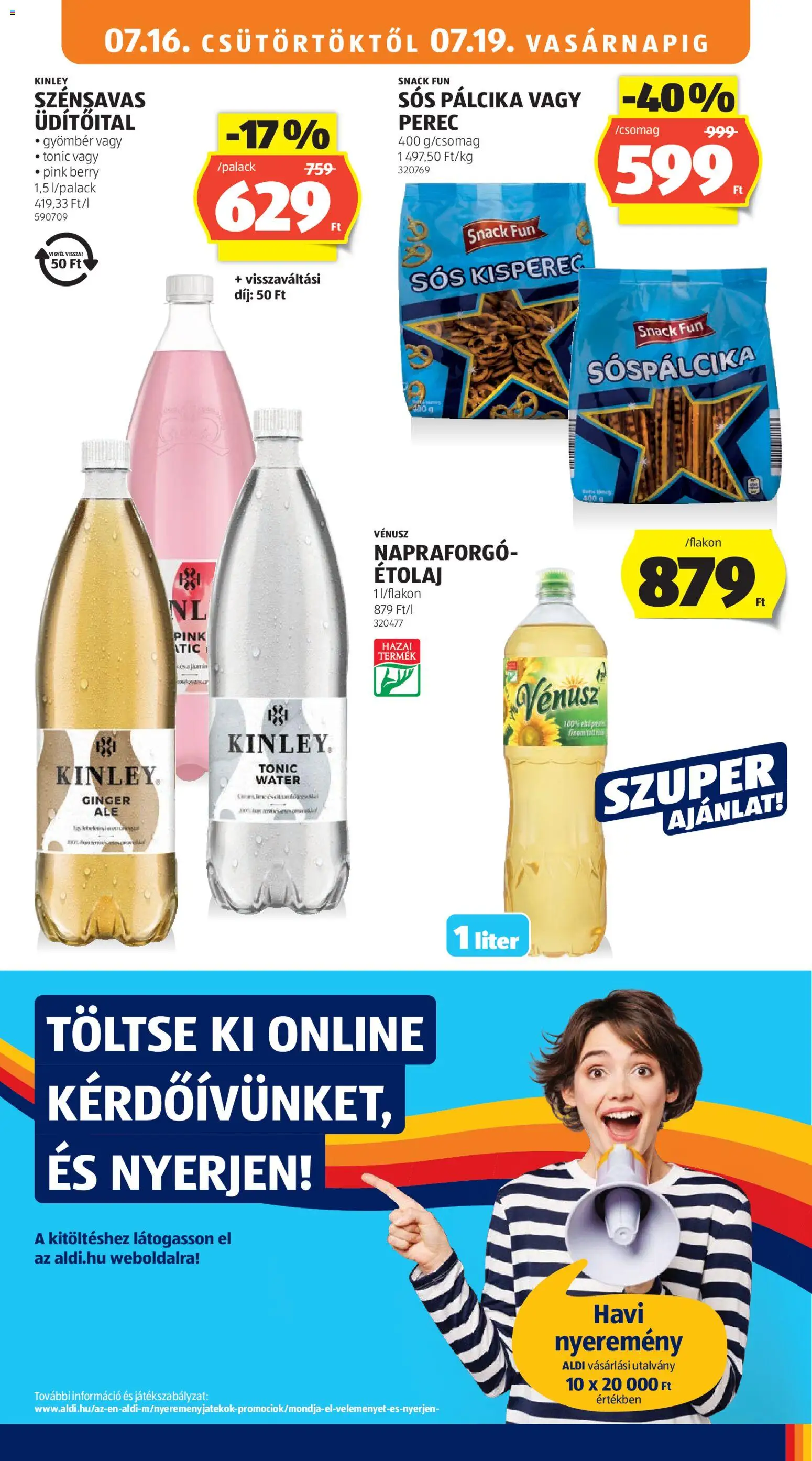 Aldi akciós ujság - amely érvényes a következő dátumtól: 2026.07.16. | Oldal: 17