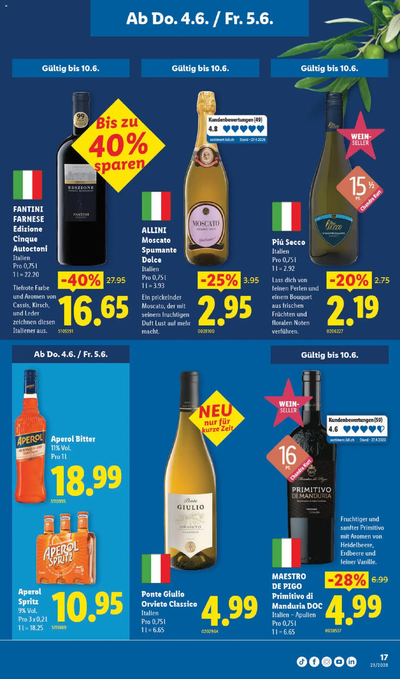 Lidl aktionen – gültig ab 04.06.2026 | Seite: 21 | Produkte: Duft, Wein