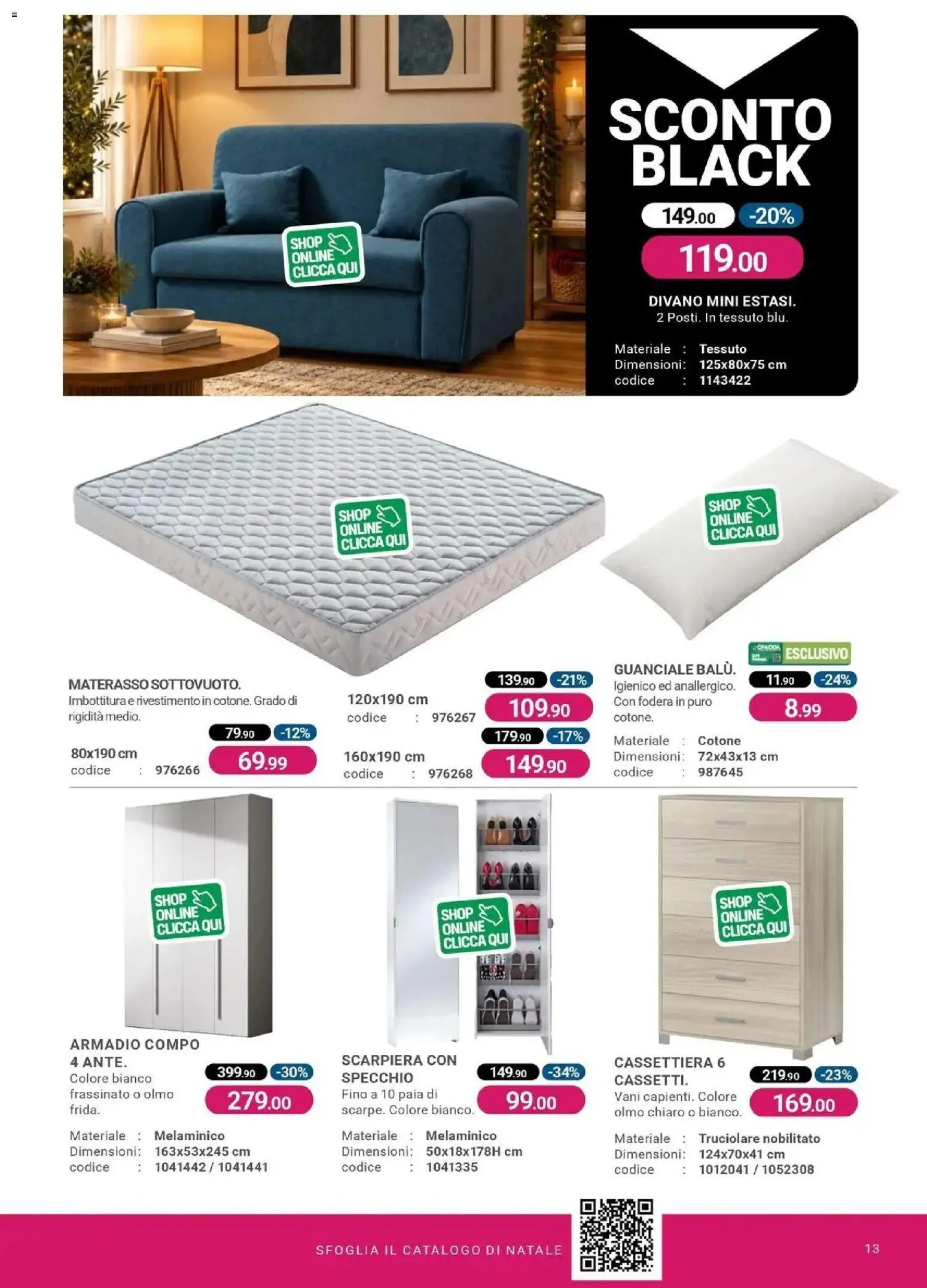 Nuovo CFadda volantino Quartu Sant'Elena dal 29/10/2026 > offerte anteprima 🛍️ | Pagina: 13 | Prodotti: Materasso, Armadio, Divano, Specchio