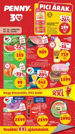 PENNY akciós újság - amely érvényes a következő dátumtól: 2026.07.16.