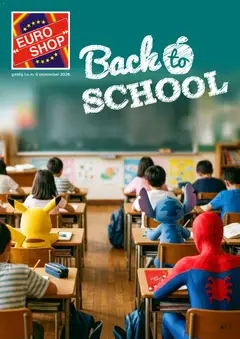Euro Shop Schoolfolder - Voorbeeld van een folder van Euro Shop, geldig van 20/07/2026