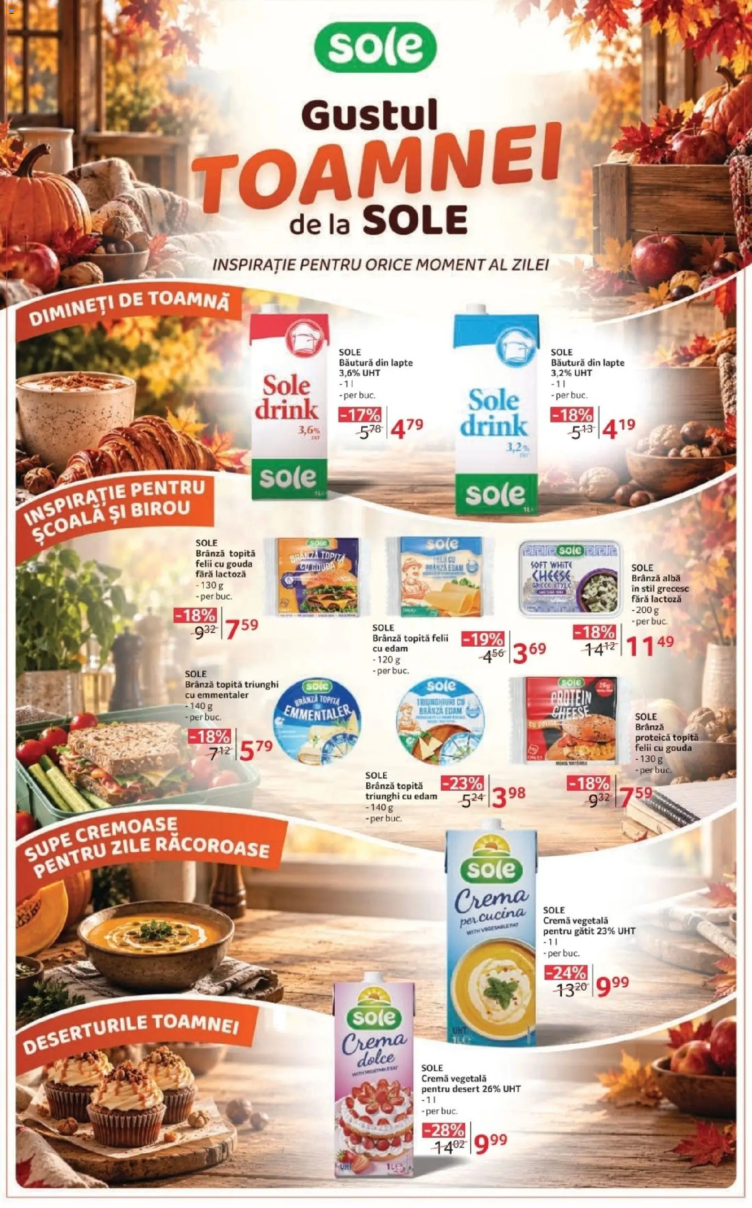 Noul catalog Selgros – valabil de la 16.10.2026 | Pagină: 8 | Produse: Birou, Lapte, Brânză, Desert