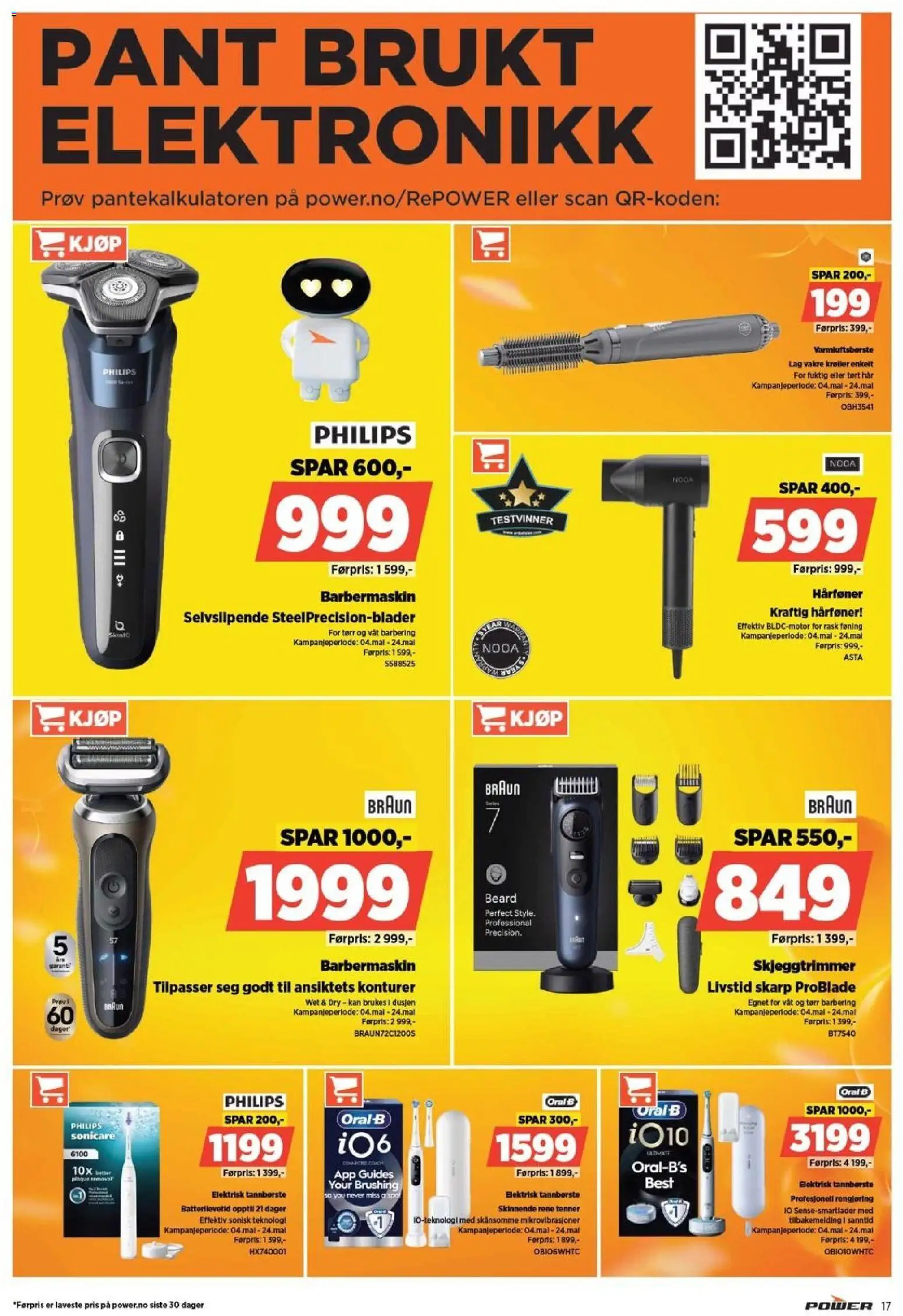 {H1} | Side: 17 | Produkter: Tannbørste, Barbermaskin, Суміш дитяча, Elektrisk tannbørste