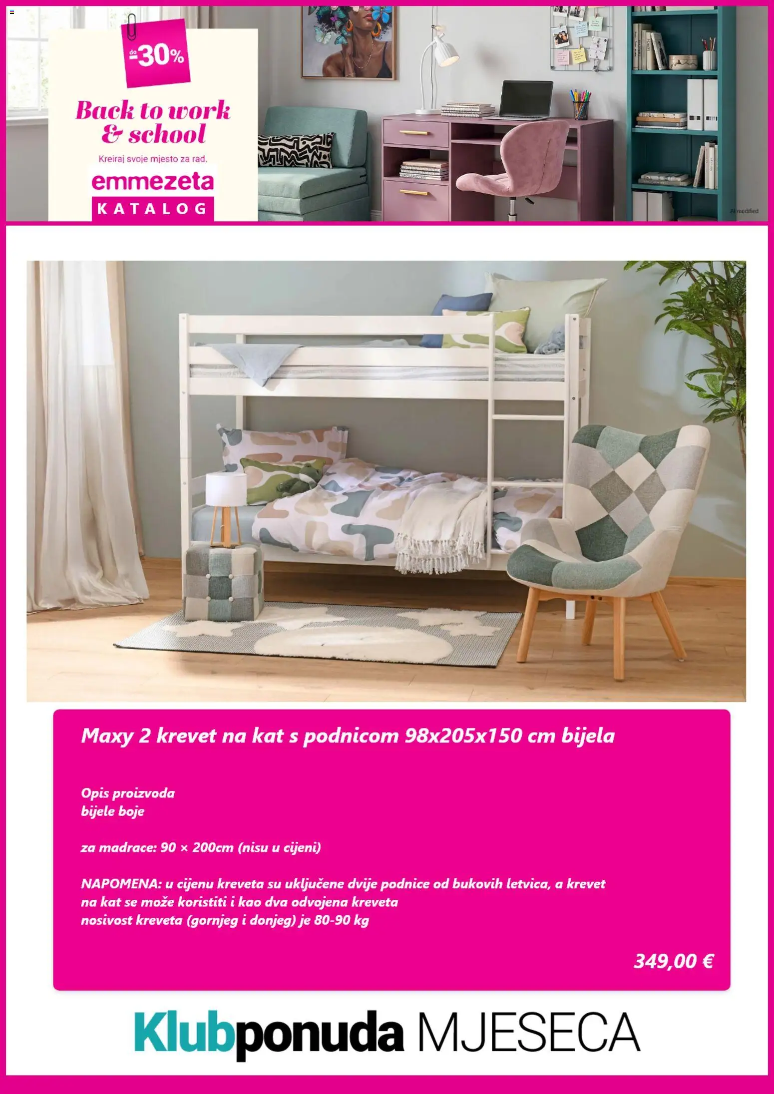 Emmezeta katalog | vrijedi od 01.09.2026 | Stranica: 6 | Proizvodi: Krevet, Podnice
