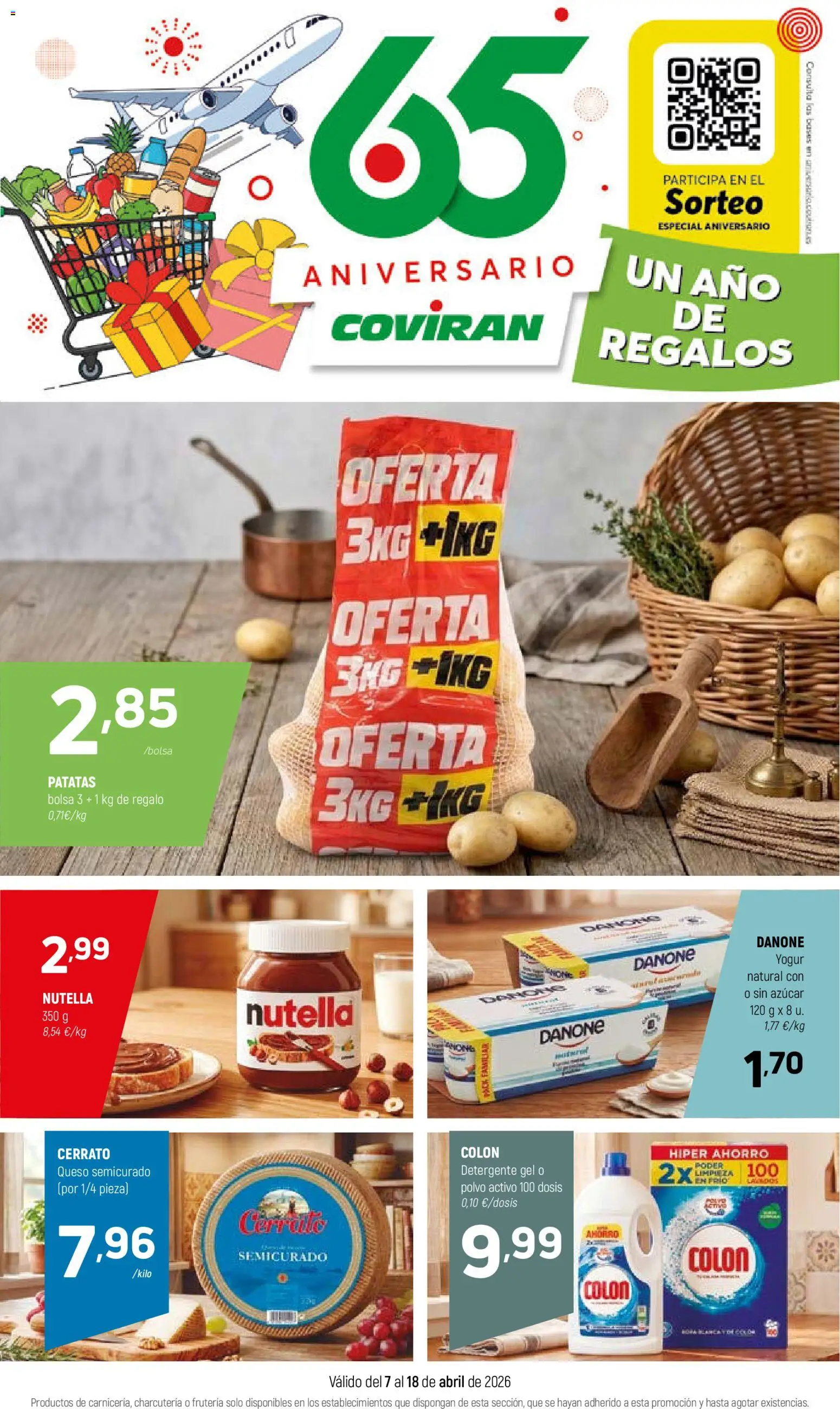 Coviran - Centroc │ válido desde el 07.04.2026 | Página: 1 | Productos: Polvo, Detergente, Queso, Bolsa