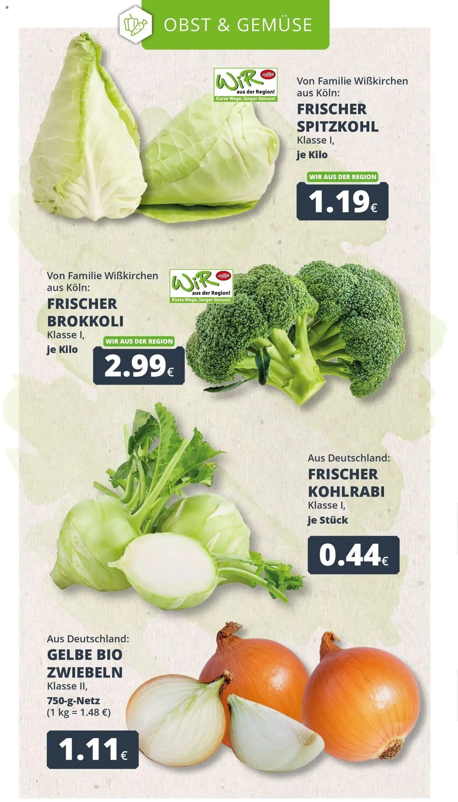 REWE Prospekt ab 12.10.2026 zum Blättern » Angebote | Seite: 8 | Produkte: Zwiebeln, Gemüse, Obst, Brokkoli