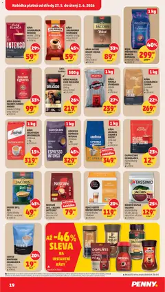 Náhled letáku Penny Market leták od 27.05.2026 | Strana: 19 | Produkty: Tchibo, Lavazza, Velvet, Caffè crema