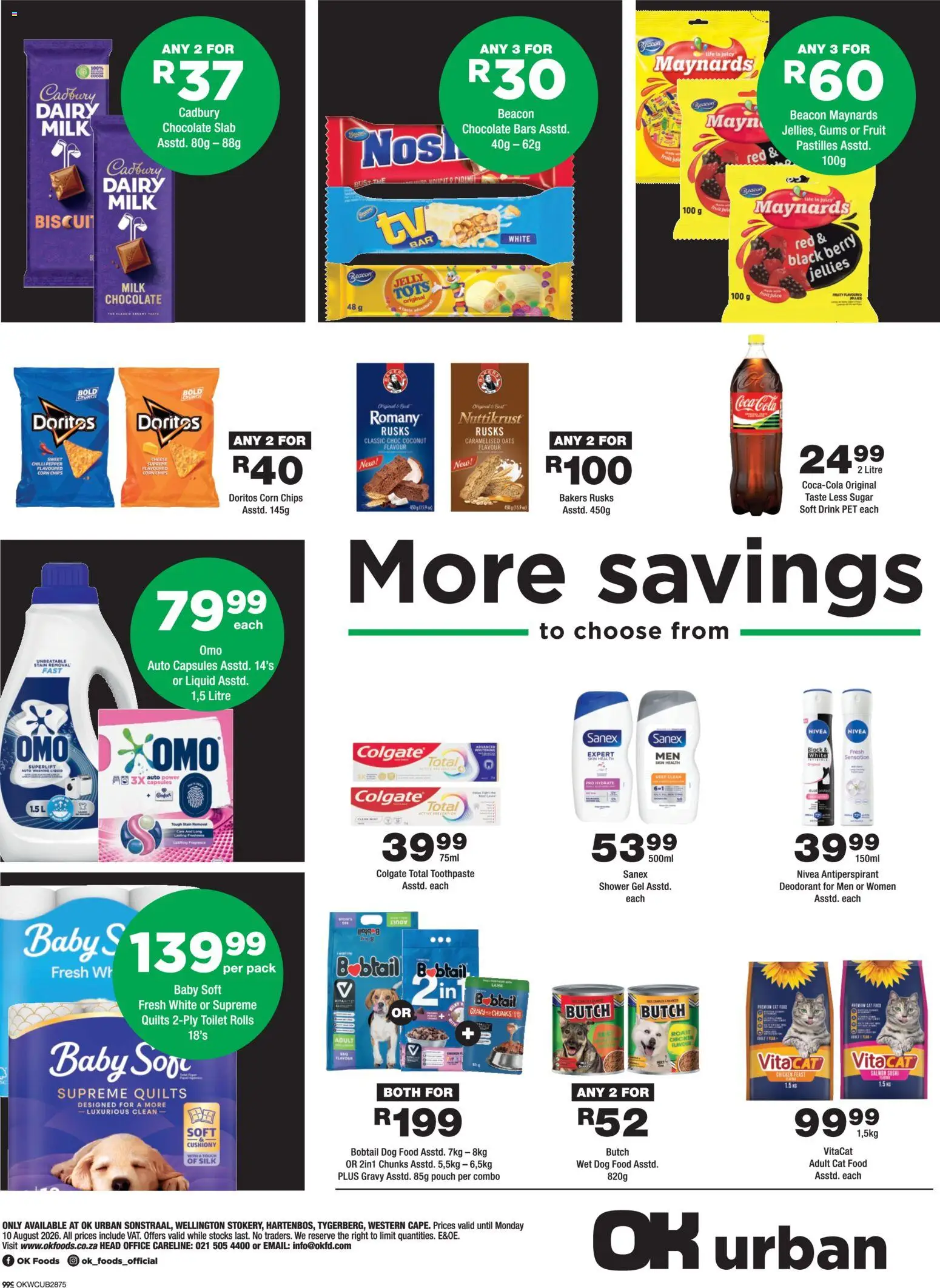 New OK Foods catalogue – valid from 24/07/2026 | Page: 4 | Products: Toilet, Chicken, Gravy, Fruit