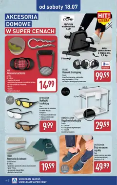 Pogląd oferty "Aldi gazetka - Hity od Środy i od Soboty" - ważna od 15.07.2026 | Strona: 10 | Produkty: Okulary, Gumy, Okulary przeciwsłoneczne, Regał