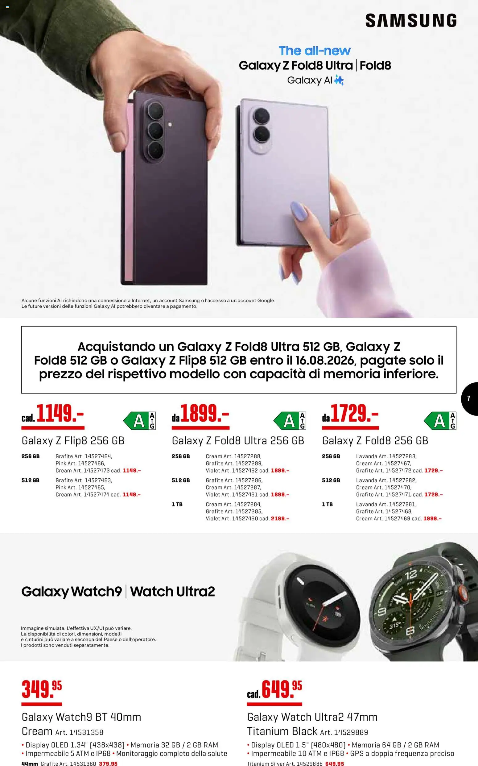 Interdiscount aktionen IT – gültig ab 03.08.2026 | Seite: 7 | Produkte: Samsung