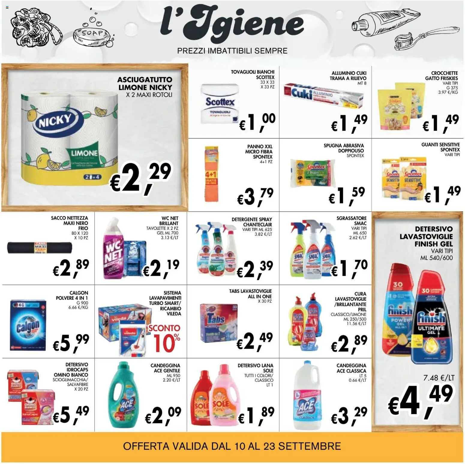 Volantino Coal del 10/09/2026 | Pagina: 22 | Prodotti: Detergente, Sgrassatore, Asciugatutto, Alluminio
