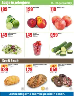 Eurospin katalog akcije – veljaven od 18.06.2026 | Stran: 12 | Izdelki: Štručka, Kos, Jabolka, Paradiznik