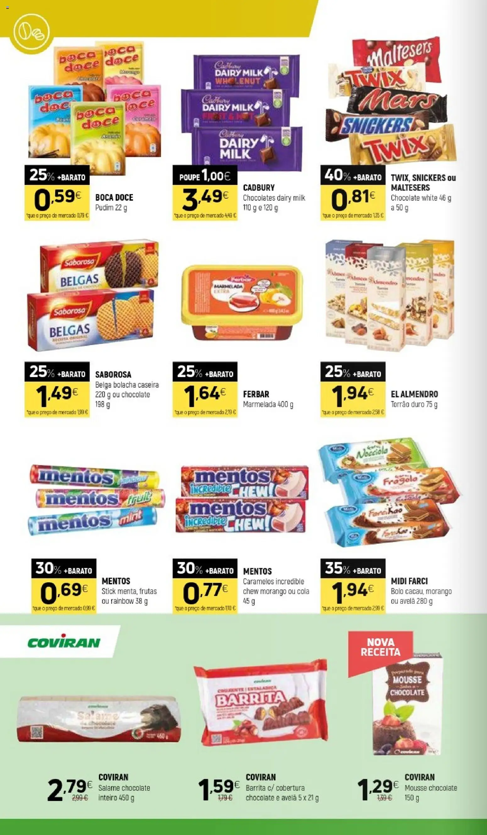 Coviran folheto │ válido de 14/07/2026 | Página: 10 | Produtos: Marmelada, Bolo, Chocolates, Pudim