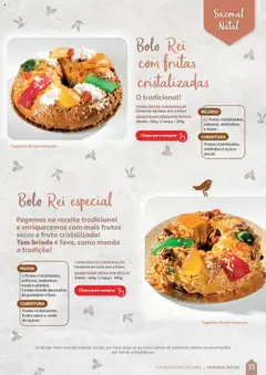Pré-visualização Auchan Catálogo de Pastelaria válido de 08/04/2024 | Página: 35 | Produtos: Frutas cristalizadas, Bolo, Açúcar, Nozes