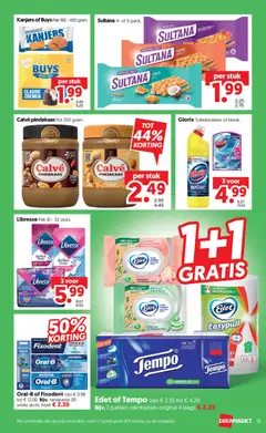 Dekamarkt folder - Voorbeeld van een folder van Dekamarkt, geldig van 07-07-2026 | Pagina: 13 | Producten: Tandpasta, Rozijnen, Toiletpapier, Festék
