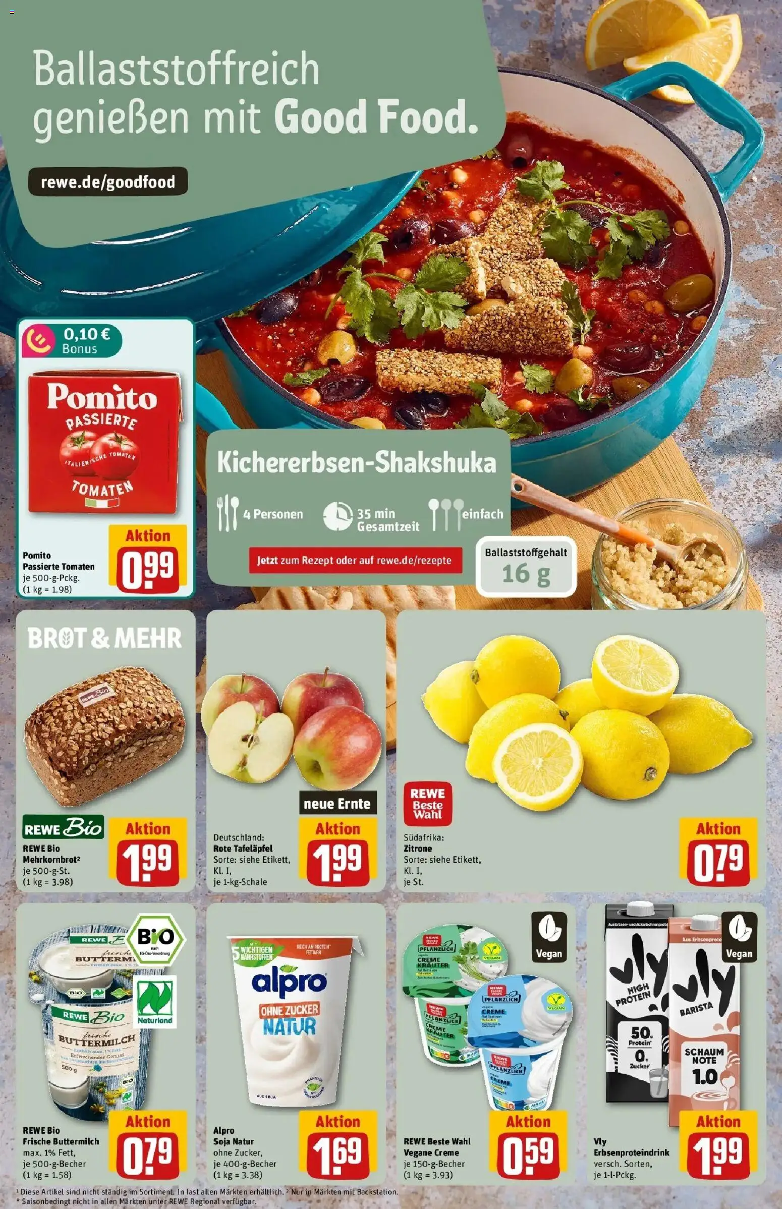 REWE Prospekt ab 07.09.2026 zum Blättern » Angebote | Seite: 4 | Produkte: Tomaten, Creme, Zucker, Brot