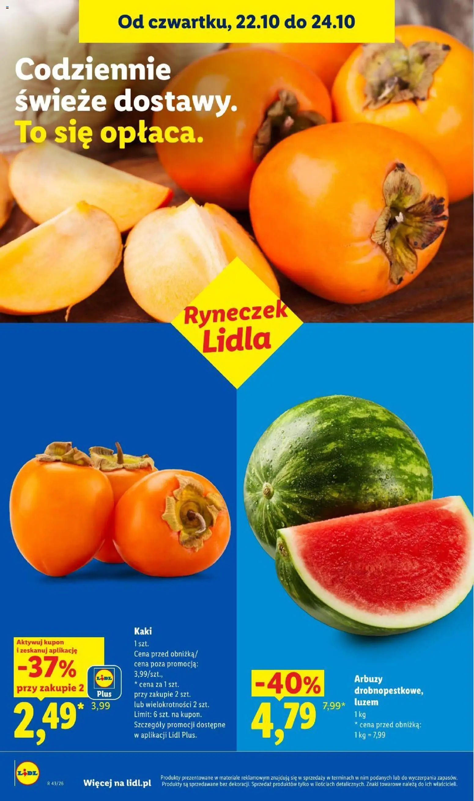 Lidl gazetka od 22.10.2026 | Strona: 48 | Produkty: Kaki