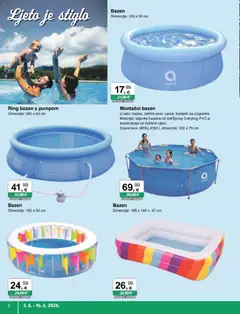 KTC Katalog igračke i tekstil - Pregled kataloga iz trgovine KTC, vrijedi od 03.06.2026 | Stranica: 2 | Proizvodi: Bazen, Cijevi