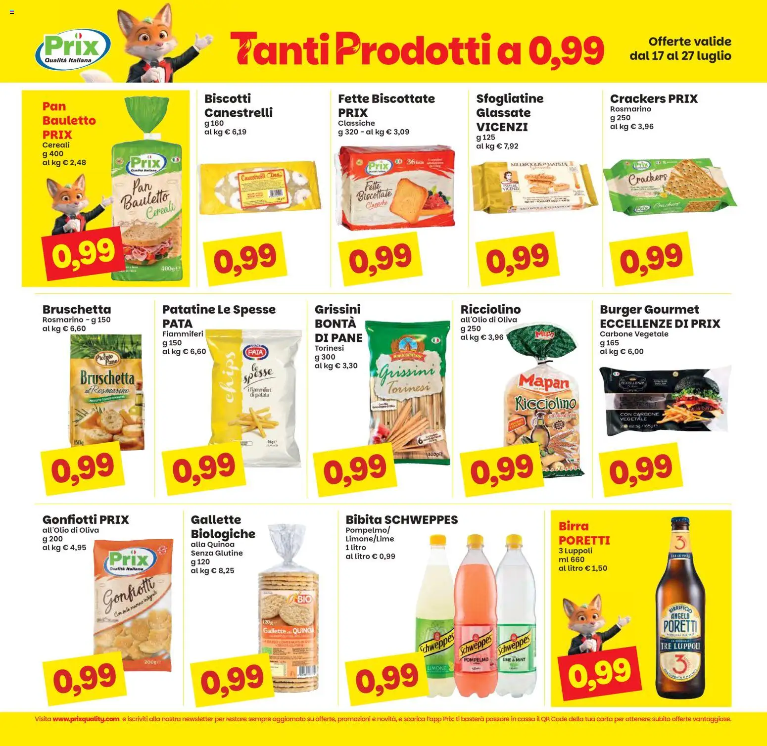 Volantino Prix del 17/07/2026 | Pagina: 6 | Prodotti: Rosmarino, Birra, Grissini, Canestrelli