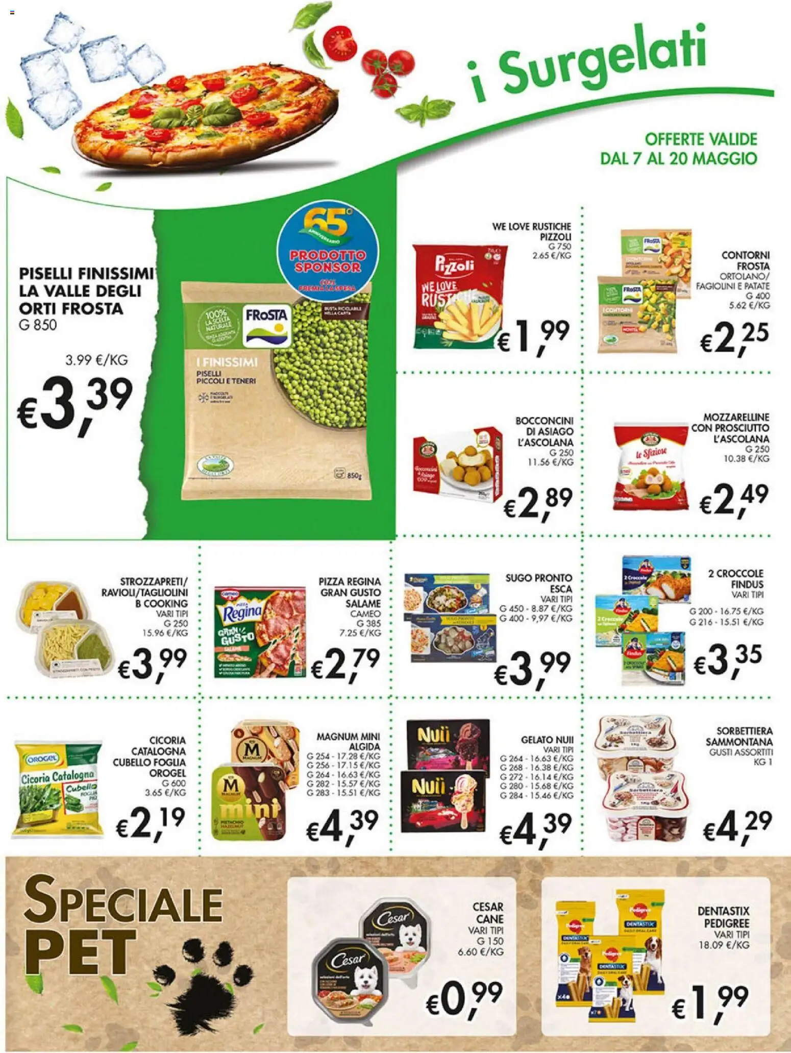 Volantino Coal del 07.05.2026 | Pagina: 16 | Prodotti: Pizza, Prosciutto, Piselli, Sugo