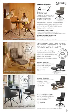 Möbel Martin Katalog Stressless ab 31.08.2026 gültig | Seite: 3 | Produkte: Hocker, Esszimmerstühle