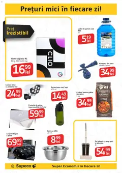 Ofertele Supeco valabile de la 17.09.2026 | Pagină: 20 | Produse: Grill, Lichid de parbriz, Pat, Oțet