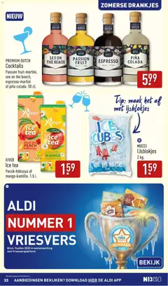 PREMIUM DUTCH Cocktails, Passion fruit-martini, sex on the beach, espresso-martini of piña colada. 50 cl. - Voorbeeld van een folder van Aldi, geldig van 03-08-2026 | Pagina: 33