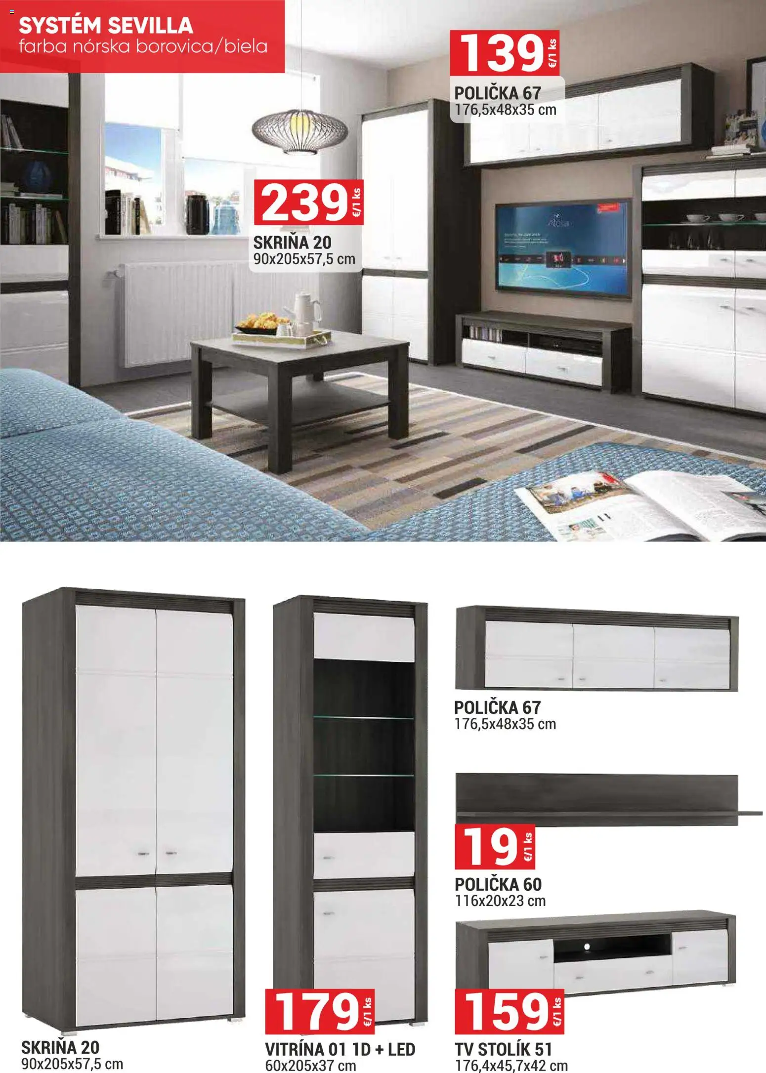 Nové Merkury Market akcie – leták je platný od 01.07.2026 | Strana: 6 | Produkty: Tv, Tv stolik, Skriňa, Led
