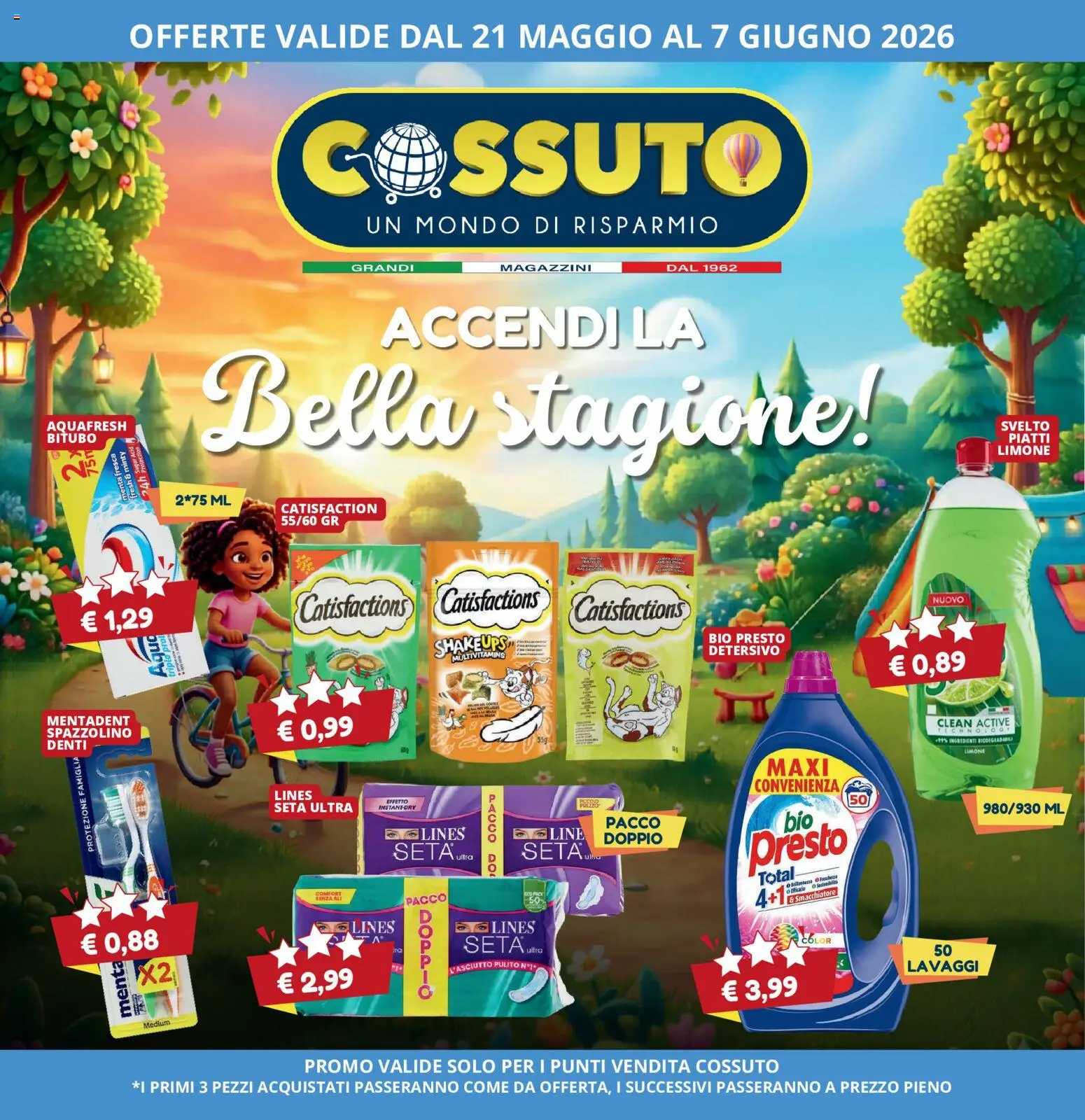 Volantino Cossuto del 21.05.2026 | Pagina: 1 | Prodotti: Spazzolino, Smacchiatore, Limone, Menta