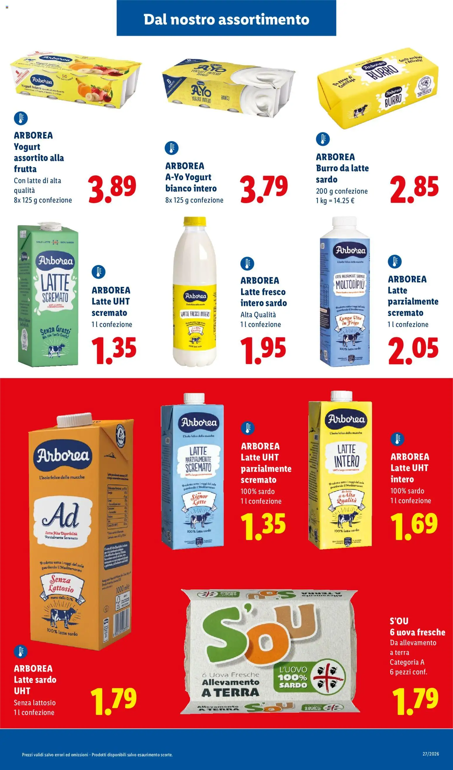 Volantino Lidl del 02/07/2026 | Pagina: 5 | Prodotti: Uova, Frutta, Latte, Latte parzialmente scremato
