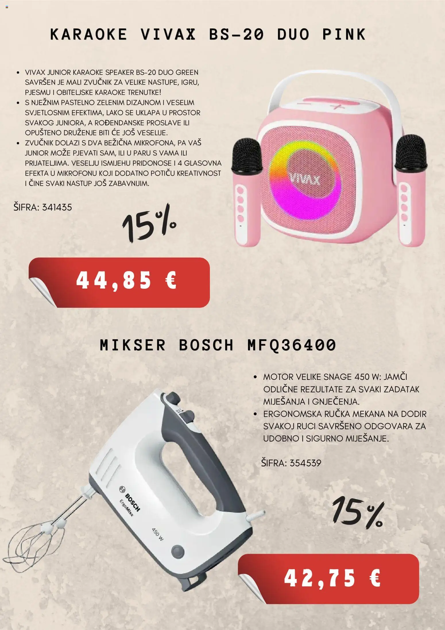 FRIGO & Co. katalog | vrijedi od 19.10.2026 | Stranica: 6 | Proizvodi: Mikser, Zvučnik
