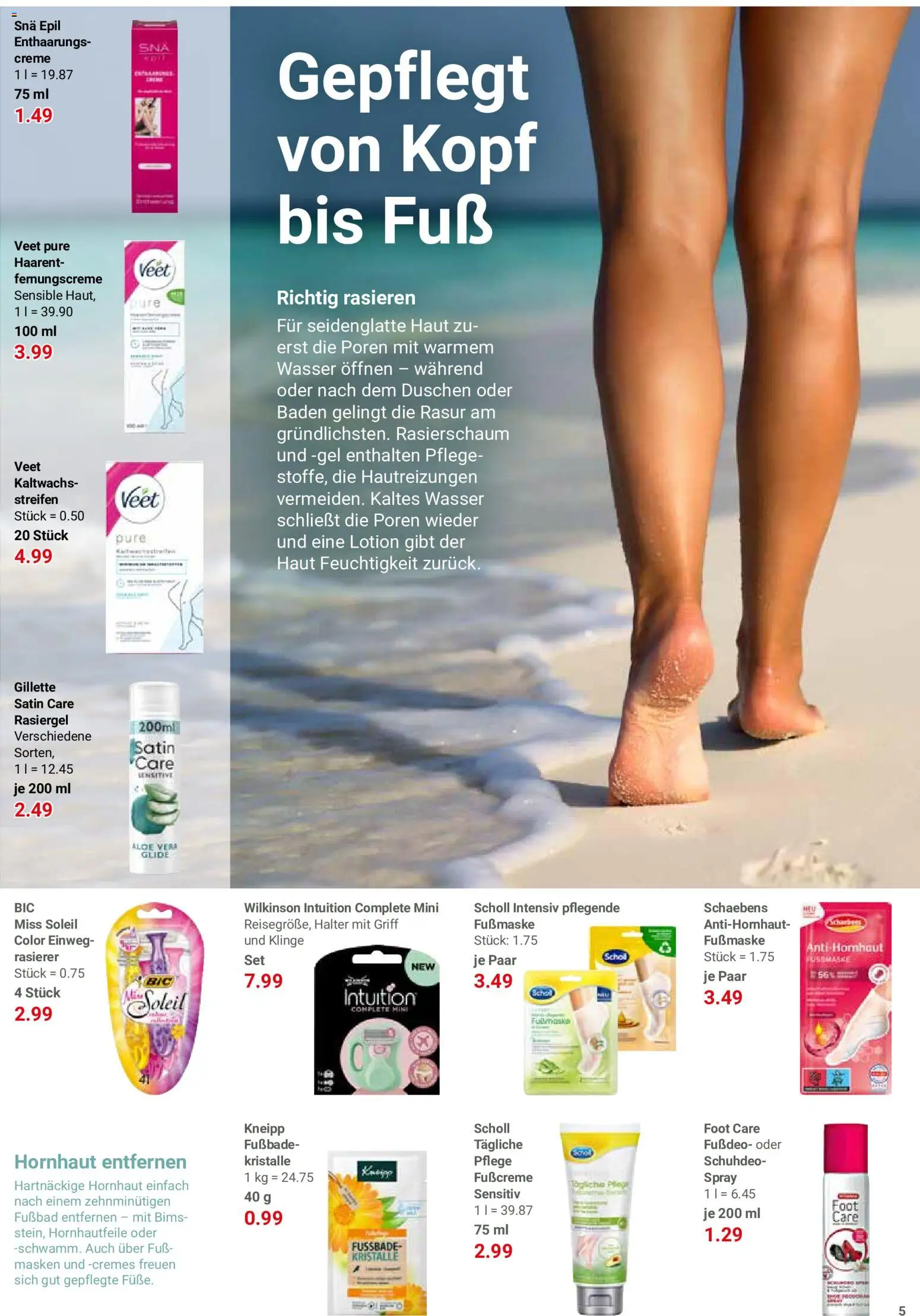 Globus Prospekt 	 – gültig ab 11.05.2026 | Seite: 31 | Produkte: Rasierer, Creme, Wasser, Fußmaske