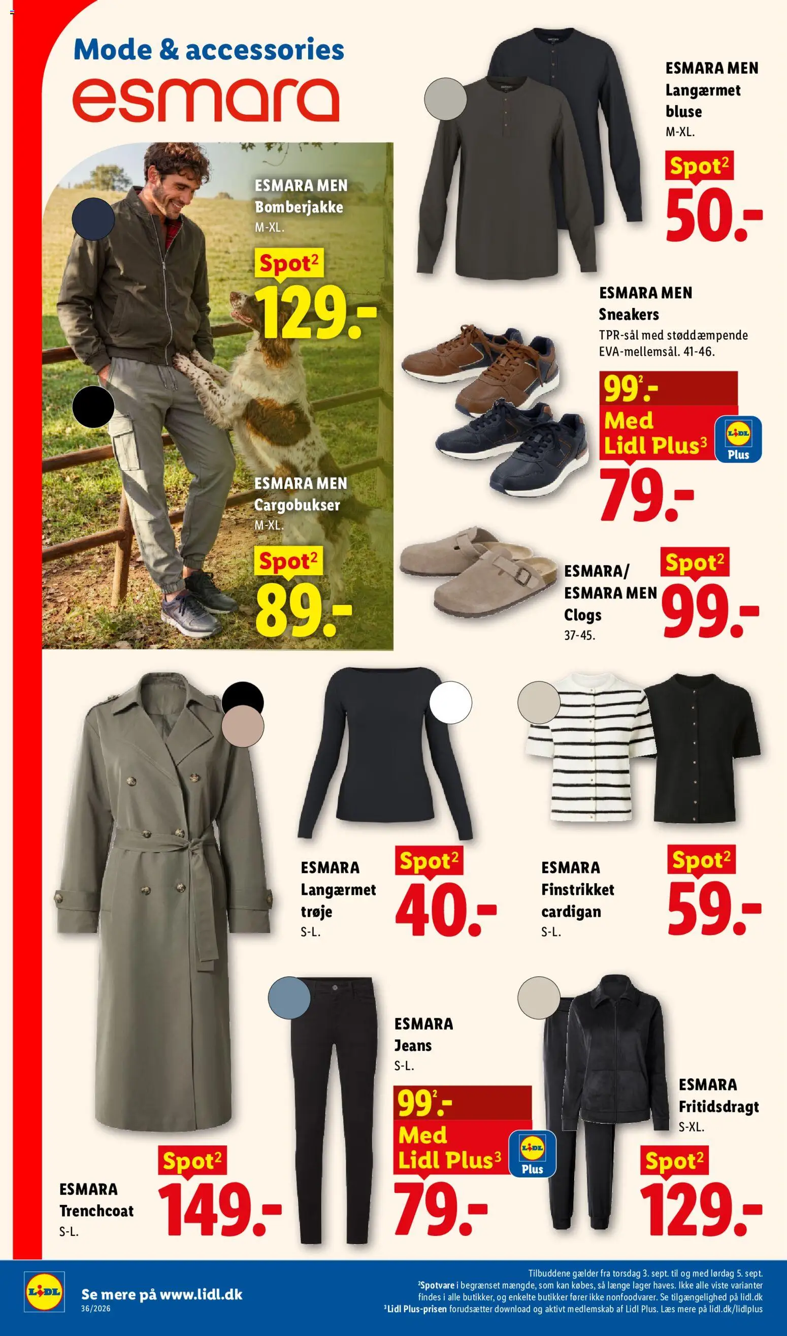 Lidl tilbudsavis – gyldig fra 30/08/2026 | Side: 26 | Produkter: Cardigan, Jeans, Søm, Bluse