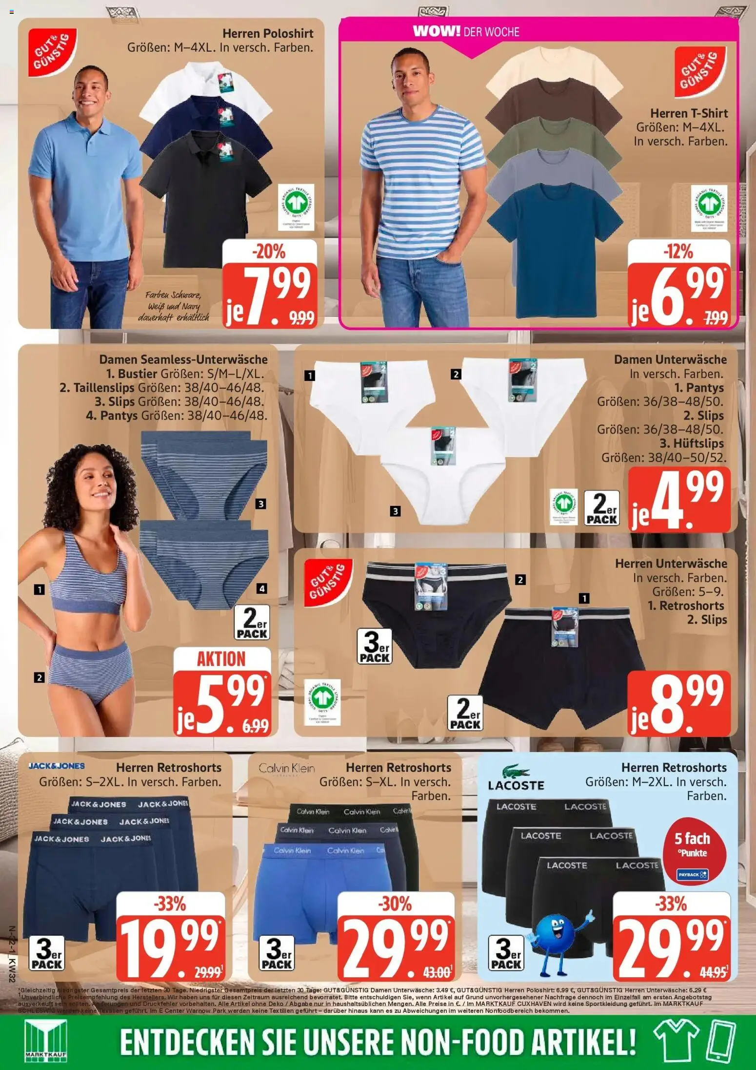 Marktkauf Prospekt Buxtehude (ab 03.08.2026) » Angebote online | Seite: 32 | Produkte: Poloshirt, Unterwäsche