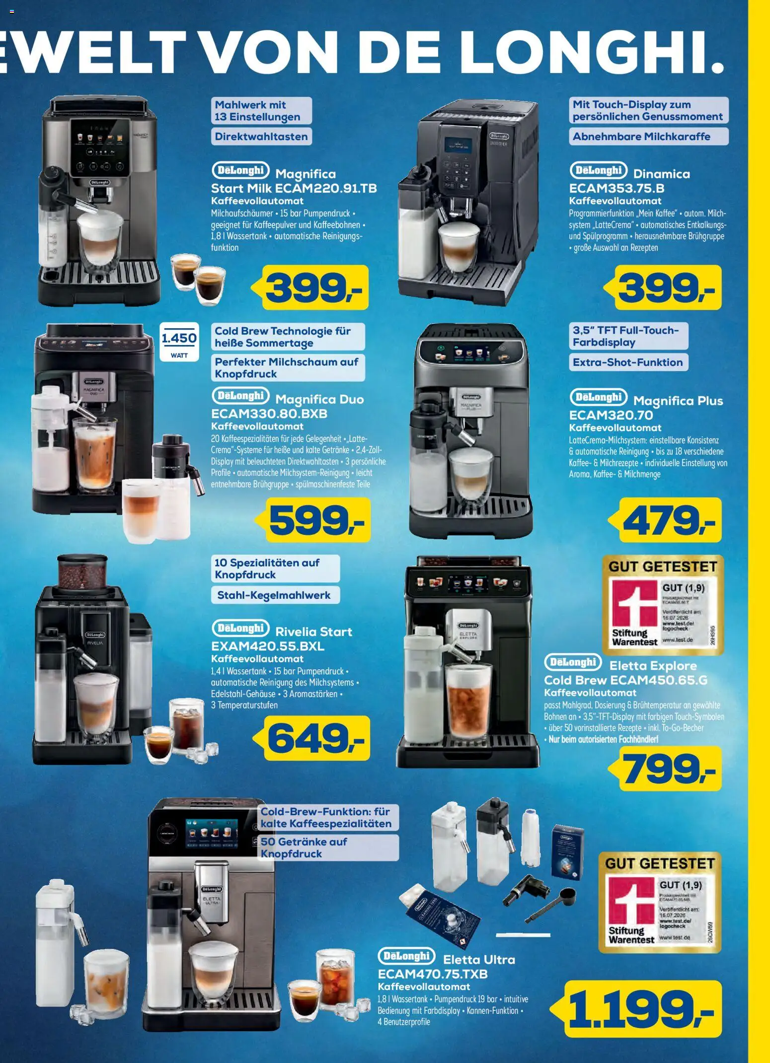 Euronics Prospekt – gültig ab 01.09.2026 | Seite: 3 | Produkte: Milch, Kaffee, Spezialitäten, Kaffeevollautomat