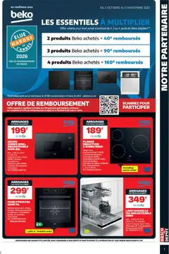 Brico Dépôt - Prévisualisation de Brico Dépôt - Prix dépôt spécial cuisines valide à partir de 02/10/2026 | Page: 7 | Produits: Vaisselle, Four, Grill, Porte