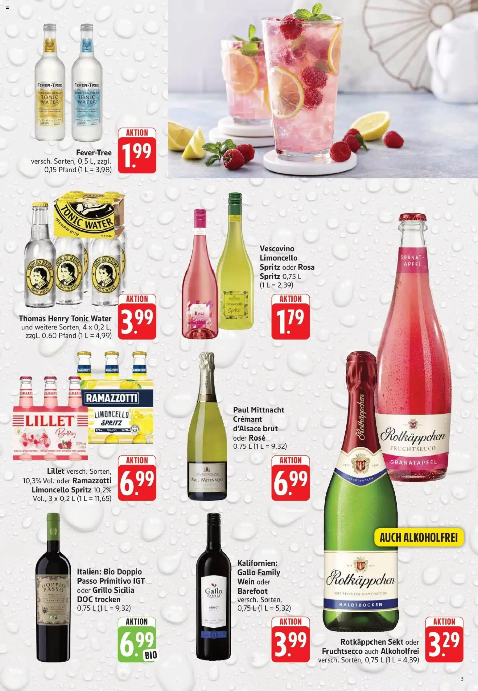 Trinkgut Prospekt Weissach Im Tal – gültig ab 03.08.2026 | Seite: 3 | Produkte: Rotkappchen sekt, Merlot, Äpfel, Wein