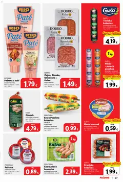 Plodine Katalog - Pregled kataloga iz trgovine Plodine, vrijedi od 29.07.2026 | Stranica: 27 | Proizvodi: Hrenovke, Pašteta, Kobasica, Tuna