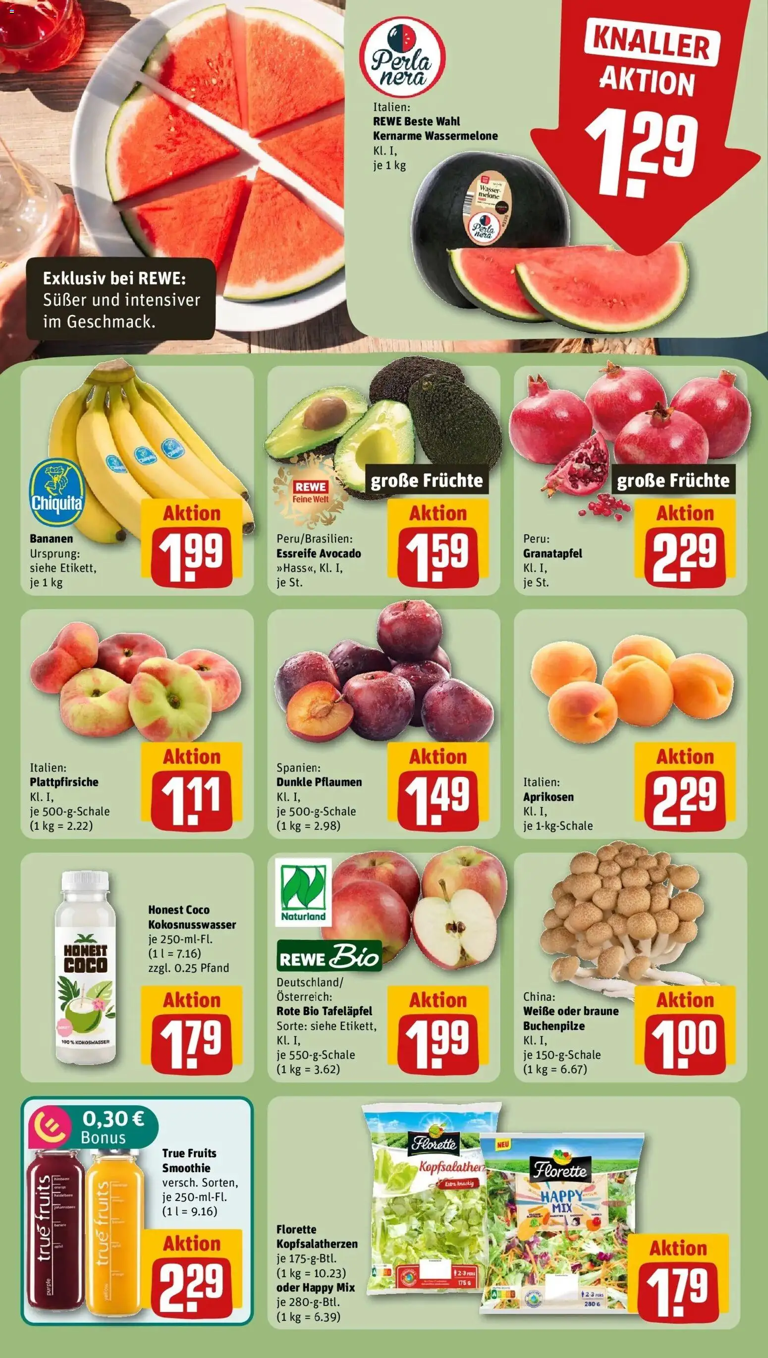 Rewe Prospekt Möhrendorf – gültig ab 05.07.2026 | Seite: 6 | Produkte: Granatapfel, Äpfel, Avocado, Wassermelone